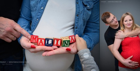 sesja ciążowa Karoliny z mężem i córeczką
