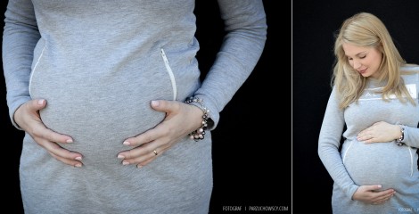 fotografia ciążowa Karoliny z Mężem